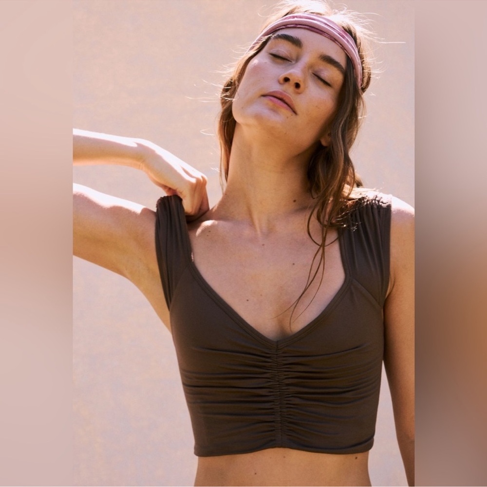 Free People Movement Breathe deeper crop tank